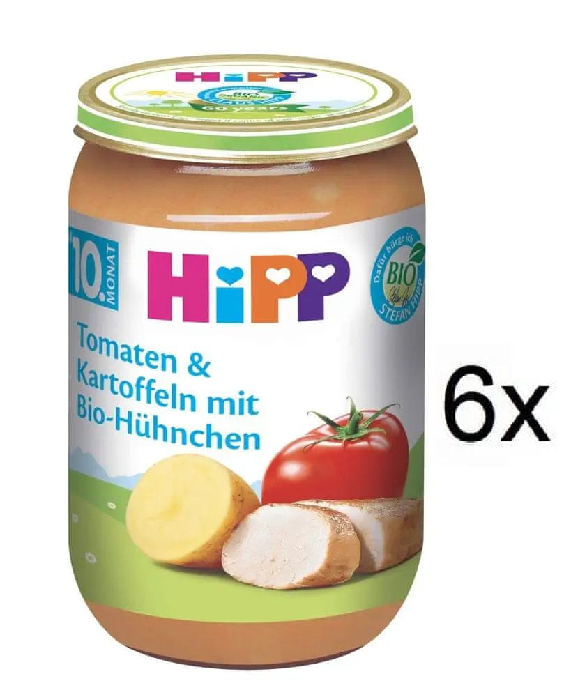 HiPP BIO Paradajky a zemiaky s kuracím - 6x220g